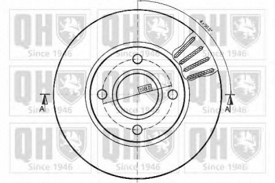 QUINTON HAZELL bdc4727 -  Тормозной диск
